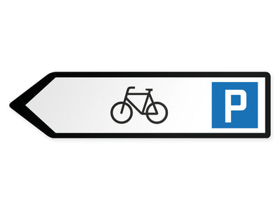 wegweiser-links-mittel-fahrrad-parkplatz